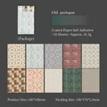 Vintage-Aufkleber-Set mit Mosaik- und Fliesenmustern auf gestrichenem Papier - Vintage-Prolog