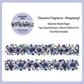 Siji Fangfei Washi tape featuring purple lily floral patterns for DIY scrapbooking - Fragrant Lily