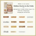 30pcs vintage literary quotes paper stickers in 15 long strip designs for DIY journals - Hidden in the Creases
