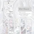 Mist Weave Scrapbooking-Papierset mit 10 Deko-Blättern mit Wasserwellen-Lasereffekt - Nebel Gewebe (10 Blatt)