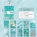 Deko-Papier Set Lime Surge mit Wasserwellen-Muster, 10 Blatt für Scrapbooking - Limetten Welle (10 Blatt)