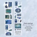 Cinta PET arenada Blue Night Letter con arte de Van Gogh para decoración DIY scrapbooking - Capítulo de la Carta de la Noche Azul