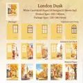 Vintage-Scrapbook-Papierset London Twilight mit 10 kreativen Stadtmotiven für Collagen - Londoner Dämmerung