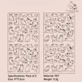 Cute black and white cat PET stickers for scrapbooking in Ink Kitten variant 2 sheets - 2 Sheets / Ink Kitten