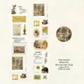 Cinta decorativa PET con purpurina Autumn Studio y motivos florales de estilo vintage - Estudio de Otoño