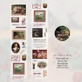 Cinta PET de rosas vintage para álbumes de recortes con diseños florales de 50mm - Rosa Silenciosa
