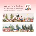 Starry Night PET Camping-Klebeband für DIY-Scrapbooking mit illustriertem Waldmuster - Sterne beobachten