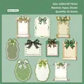 Warm Pine retro forest decorative stickers with bows and vintage scrolls for DIY scrapbooking - Warm Pine