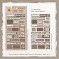Retro fabric sticker set with coffee breakfast theme for DIY journaling and scrapbooking - Coffee Breakfast