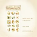 Vintage Summer Rose epoxy floral stickers with 3D crystal effect for journaling - Summer Dream Rose