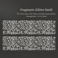 50mm Dreamweaver PET glitter tape with white geometric fragments and 380mm cycle loop - Fragments