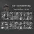 Star Track Glitzer-PET-Dekoband mit Himmelsgittermustern für DIY-Bastelarbeiten - Sternspuren