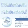 Mystic blue bells PET decorative tape with watercolor floral patterns for journaling - Bluebell Dream
