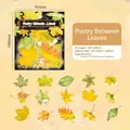 PET-Sticker-Set Ahornblatt-Poesie mit 15 Designs für die Gestaltung von Journalen - Poesie Zwischen Blättern