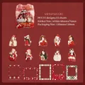 Christmas themed PET sticker pack featuring winter girls and frames, 15 pieces per set - Sweetheart