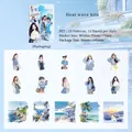 Heat Wave Hits themed PET stickers set with 15 pieces of modern girl and beach scenery - Heat Wave Hits
