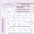 Set di foglietti acquerello Iris Checkerboard con 30 fogli a quadretti color lavanda - Scacchiera Iris