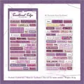 Autocollants vintage Emotional Edge à thème floral pour scrapbooking en violet - Lettre de Fleurs
