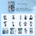 Rainy Memories PET stickers variant set with 15 pieces of blue rainy scene character designs - Rainy Memories