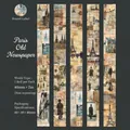 Nastro washi vintage Giornale di Parigi con Torre Eiffel e motivi di stampa retrò - Vecchio Giornale di Parigi