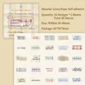 Vintage-Aufkleber-Set Creamy Dreams mit 25 Retro-Designs für Scrapbooking und DIY - Cremiger Alter Traum