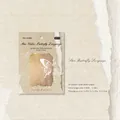 Vintage butterfly sticky notes for DIY scrapbooking, 30 sheets of writeable paper - Butterfly Wishes