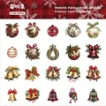 20pcs Christmas laser-engraved cardstock stickers with festive Frost Chime holiday designs - Frost Chime