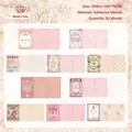 Retro vintage collage stickers with floral and old book cover motifs for scrapbooking - Crimson Pages