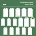 Etiquetas de regalo retro verde musgo, set de 32 etiquetas decorativas de papel - Musgo