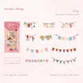 Garden Party hollow retro stickers with floral and banner patterns for DIY journaling - Garden Party