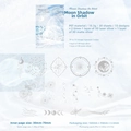 Starry Night PET sticker set with silver laser foil finish and dreamlike moon patterns - Star Track Moon Shadow