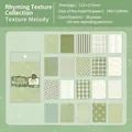 Green vintage texture material paper set with 20 unique patterns for scrapbooking - Texture Melody (Green)