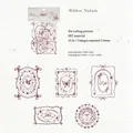 Ribbon Nebula Retro-PET-Sticker-Set mit 10 Teilen und Vintage-Galaxiemotiven - Bandnebel