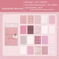 Gossamer Murmur vintage pink scrapbooking paper set with floral and grid patterns - Gossamer Murmur (Pink)