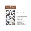 Autocollant PET vintage style ferraille avec relief 3D et texture métal pour scrapbooking - Art du Fer Ancien