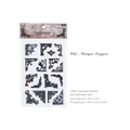 Autocollants en relief bronze vintage avec 12 coins photo 3D pour journaux DIY - Bronze antique
