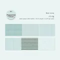 Mint Cocoa washi tape with green grid and dot patterns for DIY scrapbooking decor - Peppermint Cocoa