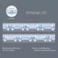 Ruban PET dentelle bleue avec effet nacré et motifs de bijoux de cœur marin - Gemme de Mer Profonde