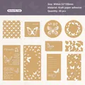 Retro butterfly kraft paper stickers set including 20 pieces for DIY scrapbooking - Butterfly Odes
