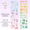 Iridescent watercolor bubble PET decorative tape for scrapbooking and DIY journals - Colorful Bubbles