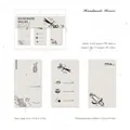Retro sewing theme memo pads with scissors and buttons pattern on white kraft paper - Handmade Hours