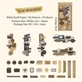 Vintage film theme aesthetic stickers set made of white kraft paper for journaling - Memory Film