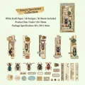 Adesivi per insetti vintage in carta kraft bianca per scrapbooking fai da te 30 pezzi - Insetto