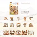 Retro Farmhouse Ease series autumn themed decorative paper stickers for DIY journaling - Farmhouse Ease