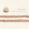 Old Paper Red Line vintage washi tape with industrial sewing thread patterns for journaling - Old Paper Red Line