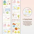 Deko-Klebeband Waldmärchen Cloud Flight mit Macaron-Farben und 50 mm Breite - Fliegen in den Wolken
