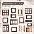 Pegatinas de estilo película vintage para scrapbooking con 15 piezas cortadas por láser - 6. Álbum Misterioso