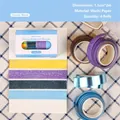 Washi-Tape-Set Wolken-Serie in Gelb, Lila und Blau für Scrapbooking-Dekoration - Wolkige Stimmung