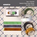 4er-Set Washi-Tapes mit Gold-, Silber-, Sternenhimmel- und grünen Verläufen - Wolkengedanken