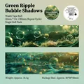 Dark Phantom Seascape Washi Tape in Qinglan Paoying deep green wave ocean design - Pure Blue Bubble